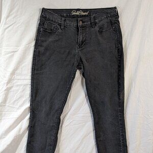 OLD NAVY SWEET HEART WOMEN'S JEANS BLACK SIZE 6 EVERY DAY WEAR ZIPPER FLY WOMAN